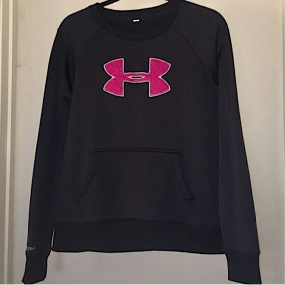 Under Armor Crew Neck Logo Pullover Sweatshirt - Picture 3 of 7